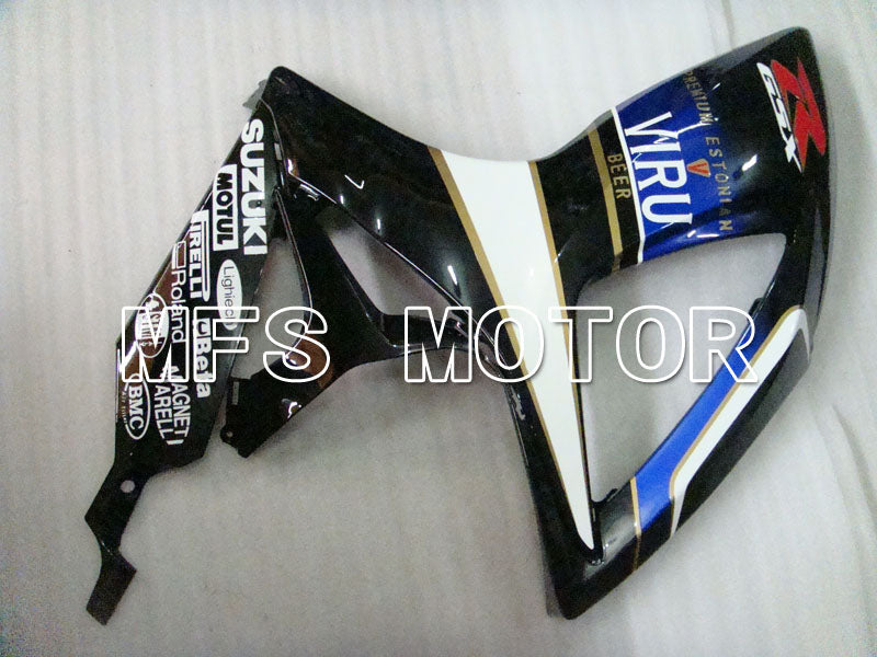 Suzuki GSXR600 GSXR750 2006-2007 Injection ABS Fairing - VIRU - Black White - MFS2370