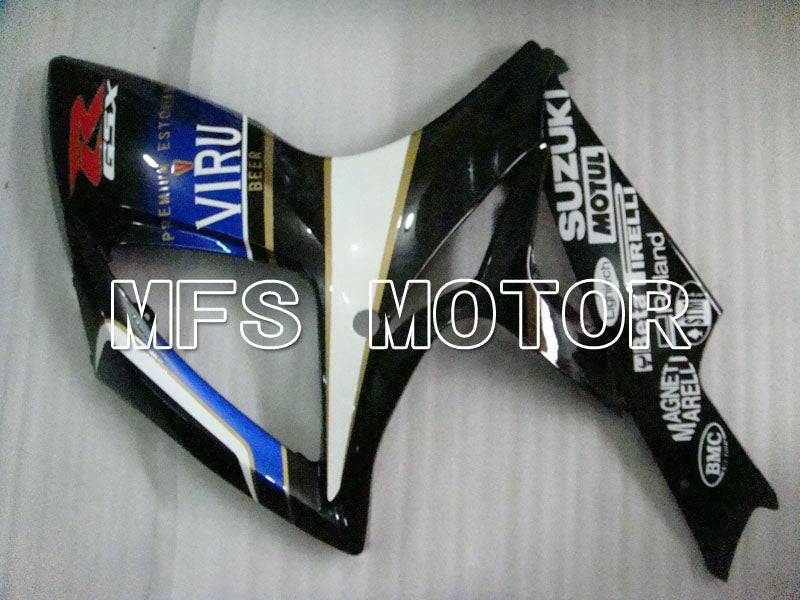 Suzuki GSXR600 GSXR750 2006-2007 Injection ABS Fairing - VIRU - Black White - MFS2370