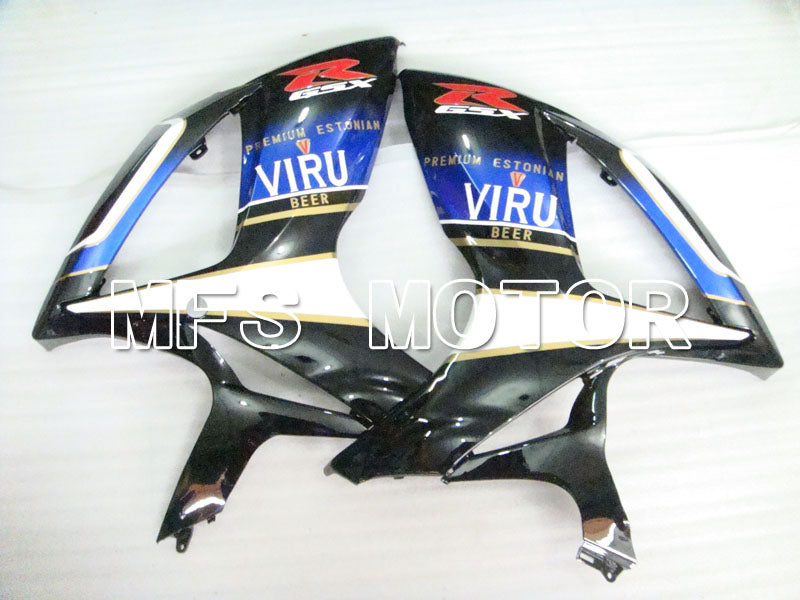 Suzuki GSXR600 GSXR750 2006-2007 Injection ABS Fairing - VIRU - Black White - MFS2370