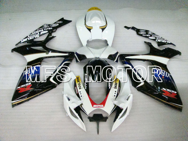 Suzuki GSXR600 GSXR750 2006-2007 Injection ABS Fairing - VIRU - Black White - MFS2370