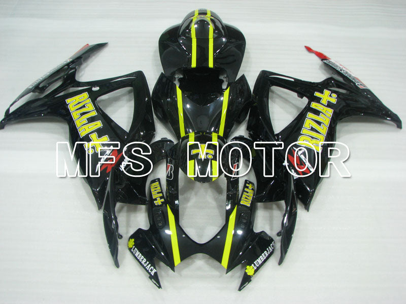 Suzuki GSXR600 GSXR750 2006-2007 Injection ABS Fairing - Rizla+ - Black - MFS2372