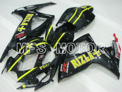 Suzuki GSXR600 GSXR750 2006-2007 Injection ABS Fairing - Rizla+ - Black - MFS2372