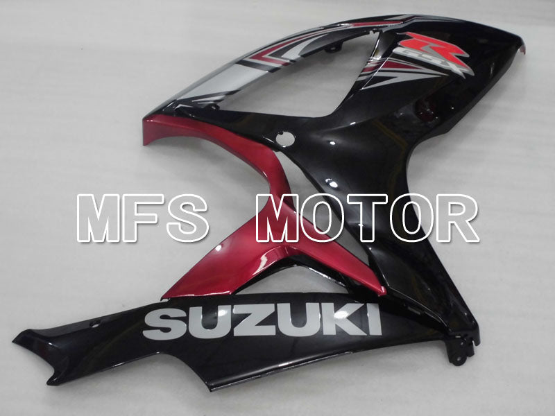 Suzuki GSXR600 GSXR750 2006-2007 Injection ABS Fairing - Factory Style - Black Red wine color - MFS2390