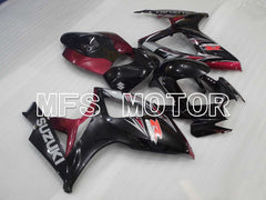 Suzuki GSXR600 GSXR750 2006-2007 Injection ABS Fairing - Factory Style - Black Red wine color - MFS2390
