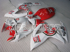 Suzuki GSXR600 GSXR750 2006-2007 Injection ABS Fairing - Lucky Strike - White Red - MFS2414