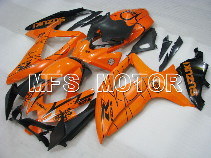 Suzuki GSXR600 GSXR750 2008-2010 Injection ABS Fairing - Corona - Black Orange - MFS2431