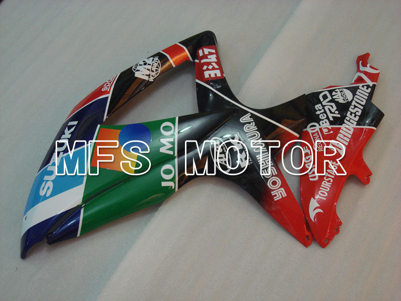 Suzuki GSXR600 GSXR750 2008-2010 Injection ABS Fairing - RK - Black Red - MFS2433