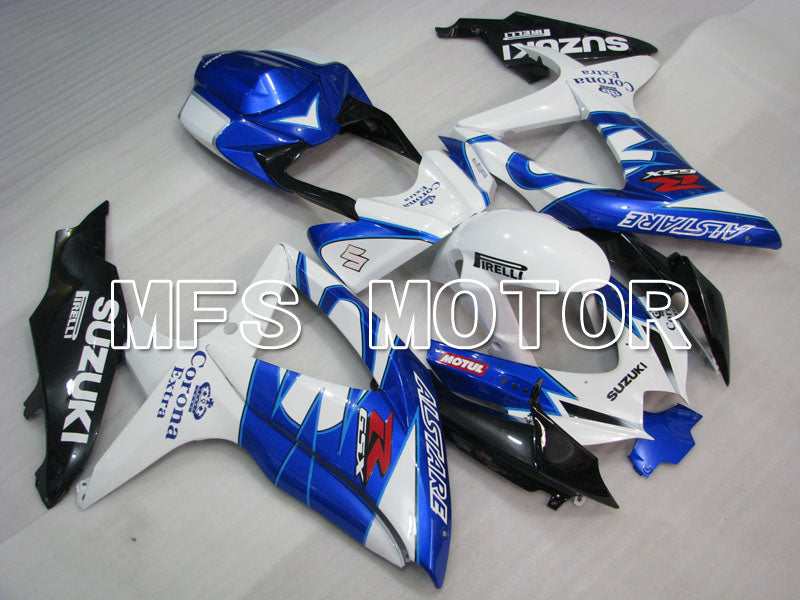 Suzuki GSXR600 GSXR750 2008-2010 Injection ABS Fairing - Corona - Blue White - MFS2443