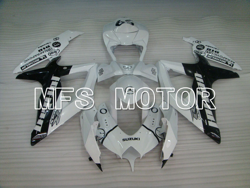 Suzuki GSXR600 GSXR750 2008-2010 Injection ABS Fairing - Jordan - Black White - MFS2449