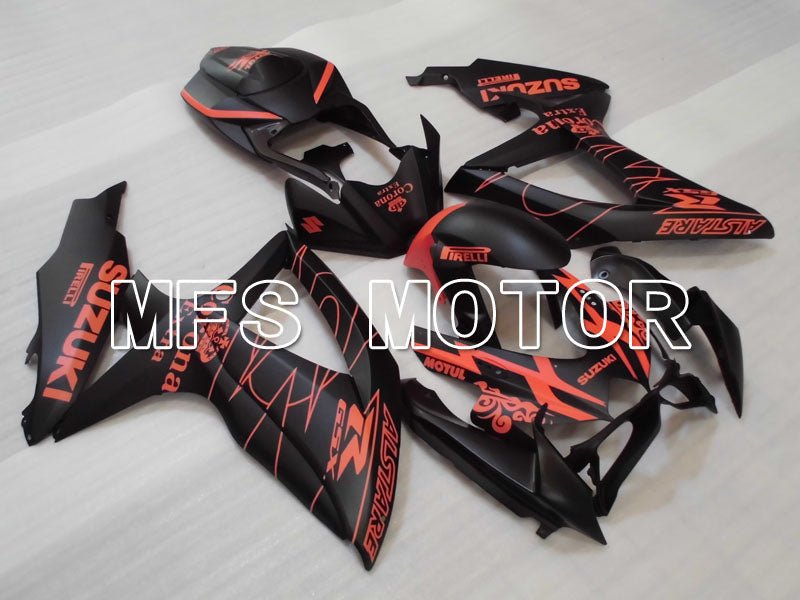 Suzuki GSXR600 GSXR750 2008-2010 Injection ABS Fairing - Corona - Black Orange - MFS2451
