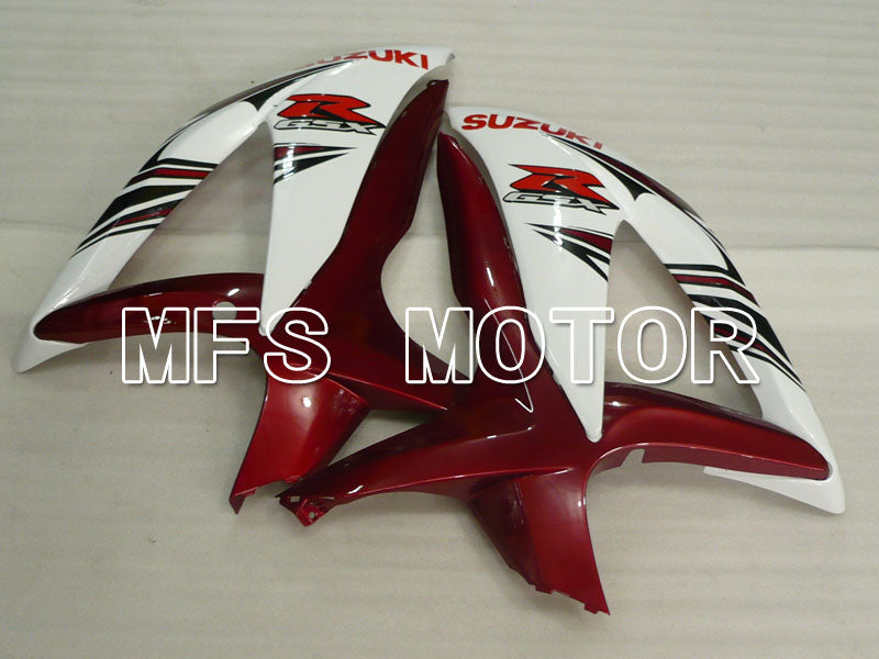 Suzuki GSXR600 GSXR750 2008-2010 Injection ABS Fairing - Factory -White Red wine color - MFS2454