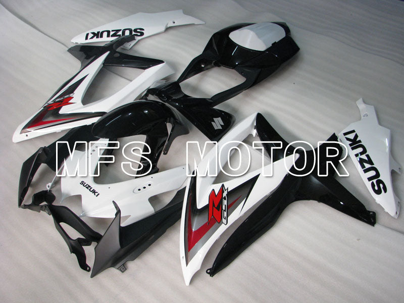 Suzuki GSXR600 GSXR750 2008-2010 Injection ABS Fairing - Factory Style - Black White - MFS2455