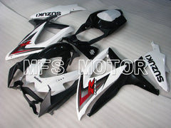 Suzuki GSXR600 GSXR750 2008-2010 Injection ABS Fairing - Factory Style - Black White - MFS2455