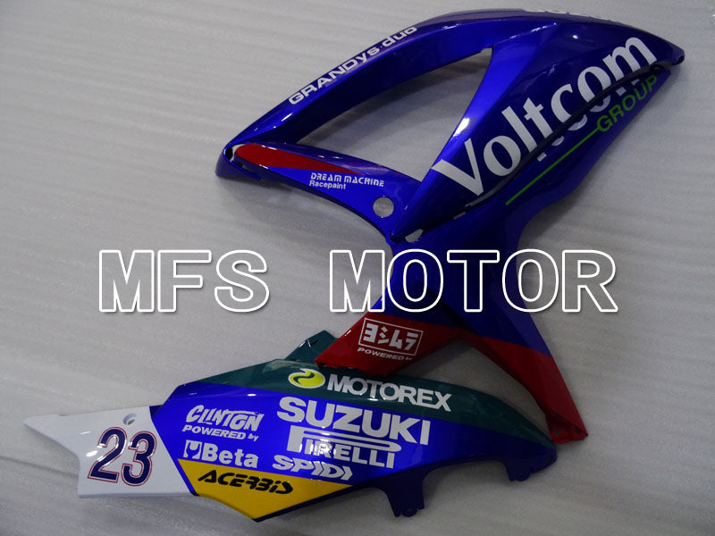 Suzuki GSXR600 GSXR750 2008-2010 Injection ABS Fairing - Voltcom - Blue White - MFS2466