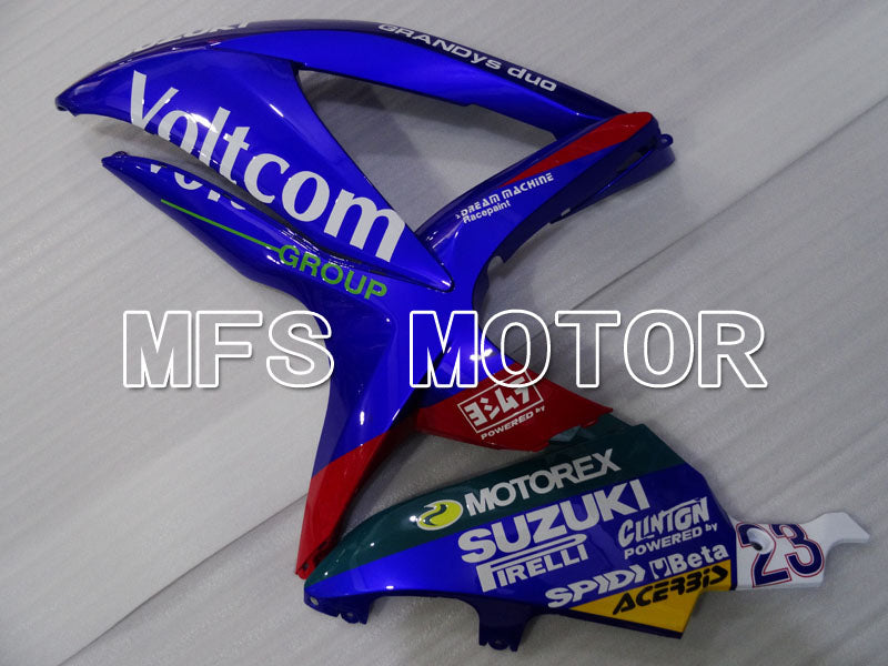 Suzuki GSXR600 GSXR750 2008-2010 Injection ABS Fairing - Voltcom - Blue White - MFS2466