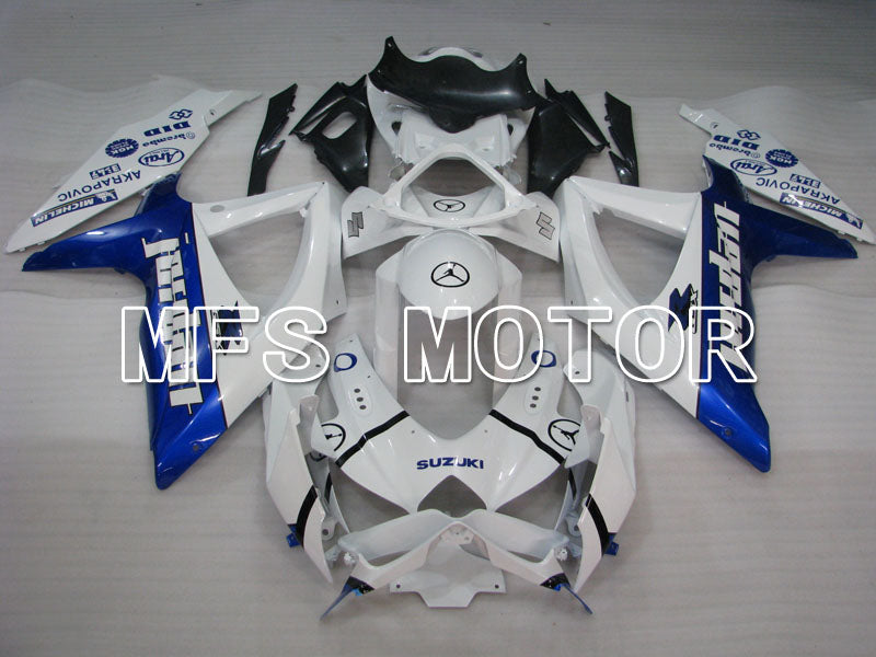 Suzuki GSXR600 GSXR750 2008-2010 Injection ABS Fairing - Jordan - Blue White - MFS2488