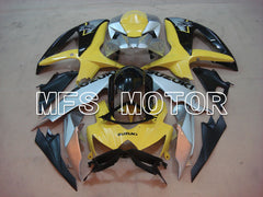 Suzuki GSXR600 GSXR750 2008-2010 Injection ABS Fairing - Factory Style - Yellow Silver - MFS2490
