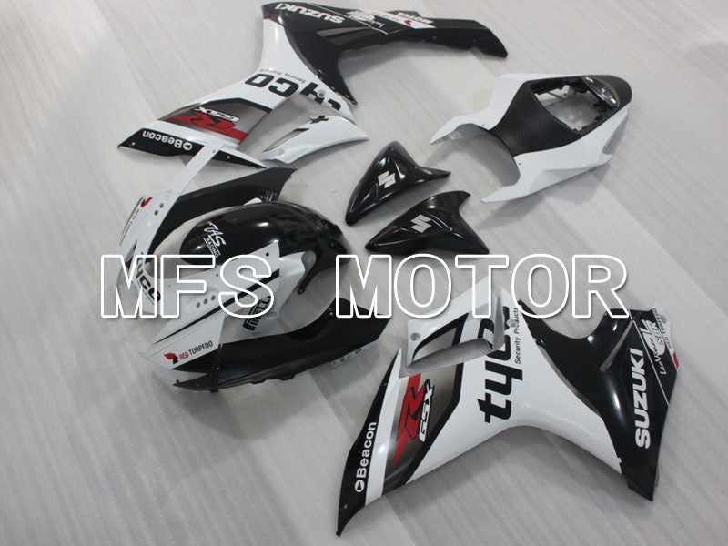 Suzuki GSXR600 GSXR750 2011-2024 Injection ABS Fairing - tyco - Black White - MFS2499