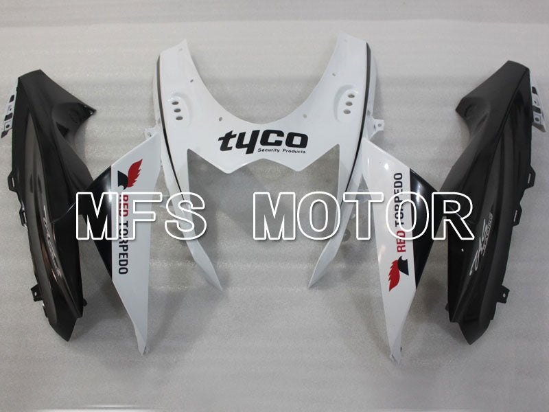 Suzuki GSXR600 GSXR750 2011-2024 Injection ABS Fairing - tyco - Black White - MFS2499