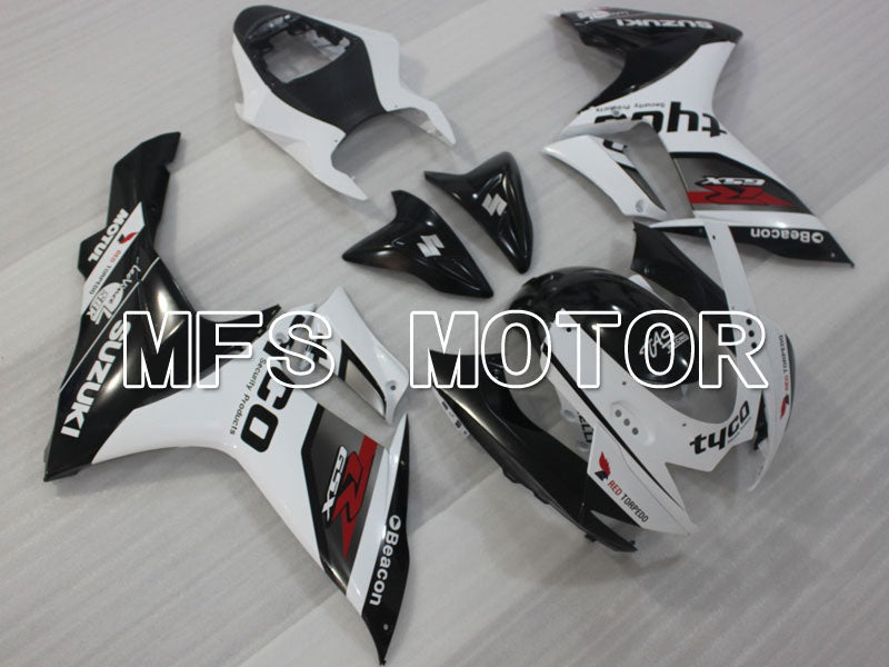 Suzuki GSXR600 GSXR750 2011-2024 Injection ABS Fairing - tyco - Black White - MFS2499