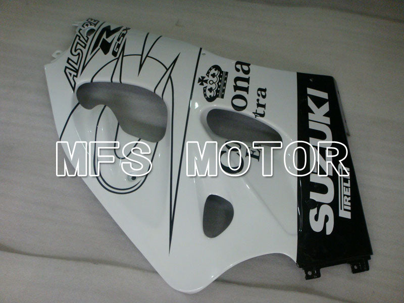 Suzuki GSXR600 1997-2000 ABS Fairing - Corona - Black White - MFS2527