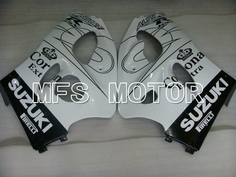 Suzuki GSXR600 1997-2000 ABS Fairing - Corona - Black White - MFS2527