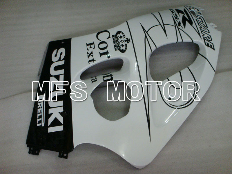 Suzuki GSXR600 1997-2000 ABS Fairing - Corona - Black White - MFS2527