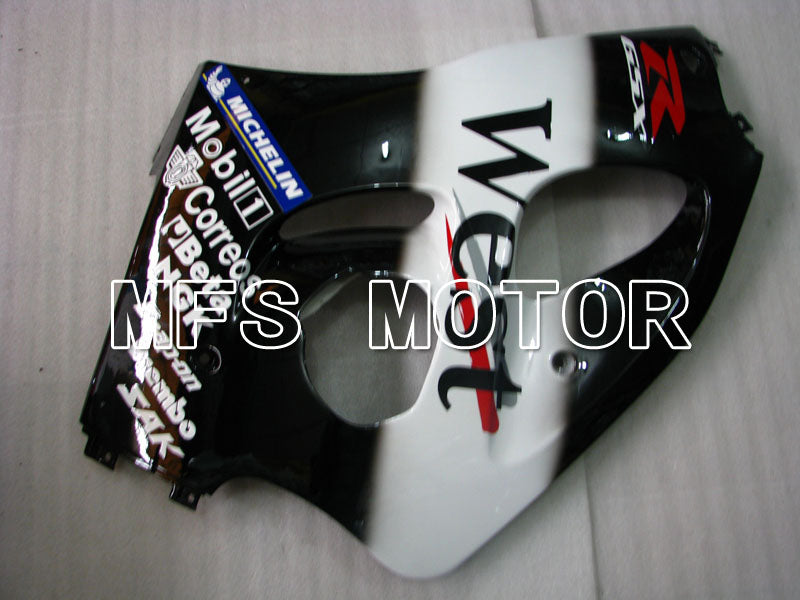 Suzuki GSXR600 1997-2000 ABS Fairing - West - Black White - MFS2535