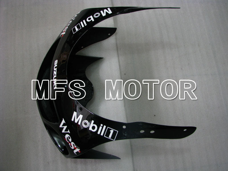 Suzuki GSXR600 1997-2000 ABS Fairing - West - Black White - MFS2535