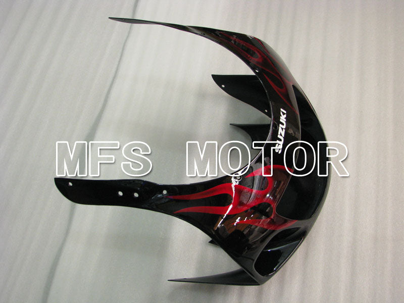 Suzuki GSXR600 1997-2000 ABS Fairing - Flame - Black Red - MFS2563