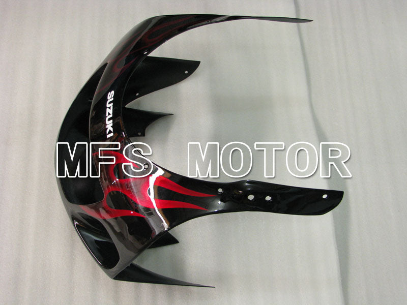 Carénage ABS Suzuki GSXR750 1996-1999 - Flamme - Noir Rouge - MFS6880