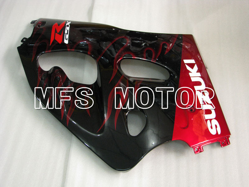 Carénage ABS Suzuki GSXR750 1996-1999 - Flamme - Noir Rouge - MFS6880