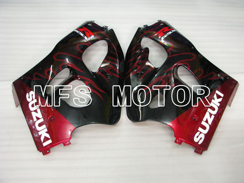 Carénage ABS Suzuki GSXR750 1996-1999 - Flamme - Noir Rouge - MFS6880