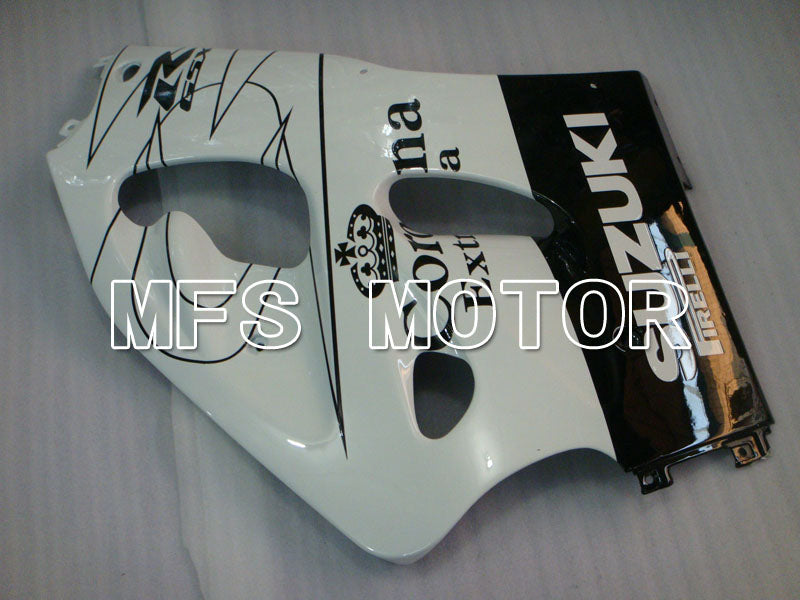 Suzuki GSXR600 1997-2000 ABS Fairing - Corona - Black White - MFS2569