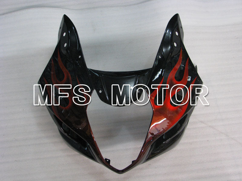 Suzuki GSXR1000 2003-2004 Injection ABS verkleidung - Flamme - Schwarz Rot - MFS2576