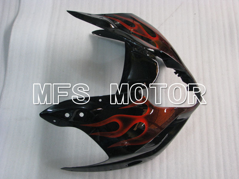 Suzuki GSXR1000 2003-2004 Injection ABS verkleidung - Flamme - Schwarz Rot - MFS2576