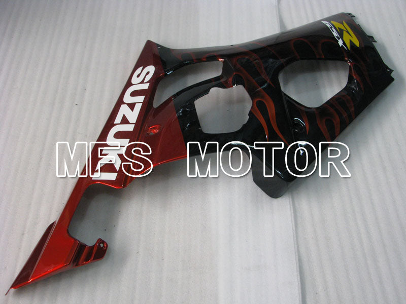 Suzuki GSXR1000 2003-2004 Injection ABS verkleidung - Flamme - Schwarz Rot - MFS2576