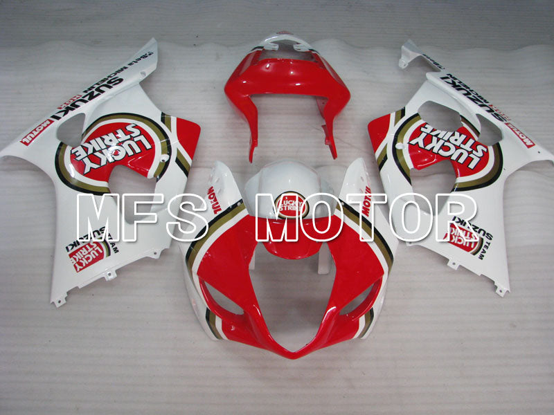 Suzuki GSXR1000 2003-2004 Injection ABS Fairing - Lucky Strike - Red White - MFS2583
