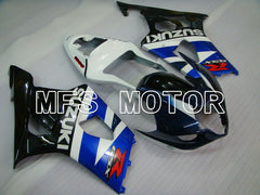 Suzuki GSXR1000 2003-2004 Injection ABS verkleidung - Factory Style - Schwarz Blau Weiß - MFS2589