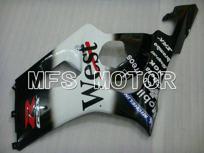 Suzuki GSXR1000 2003-2004 Injection ABS Fairing - West - Black White - MFS2603