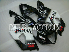Suzuki GSXR1000 2003-2004 Injection ABS Fairing - West - Black White - MFS2603