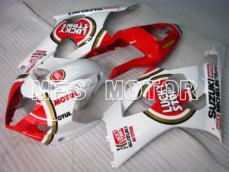 Suzuki GSXR1000 2003-2004 Injection ABS Fairing - Lucky Strike - Red White - MFS2614