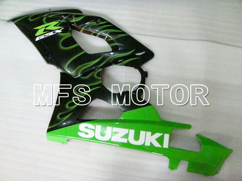 Suzuki GSXR1000 2005-2006 Injection ABS Fairing - Flame - Black Green - MFS2624