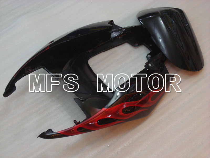 Suzuki GSXR1000 2005-2006 Injection ABS Fairing - Flame - Black Red - MFS2625