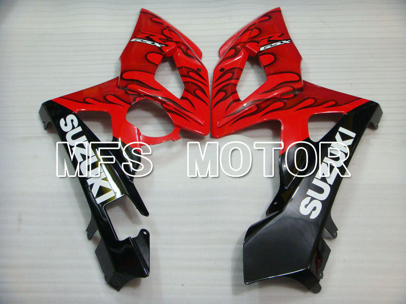 Suzuki GSXR1000 2005-2006 Injection ABS Fairing - Flame - Black Red - MFS2626