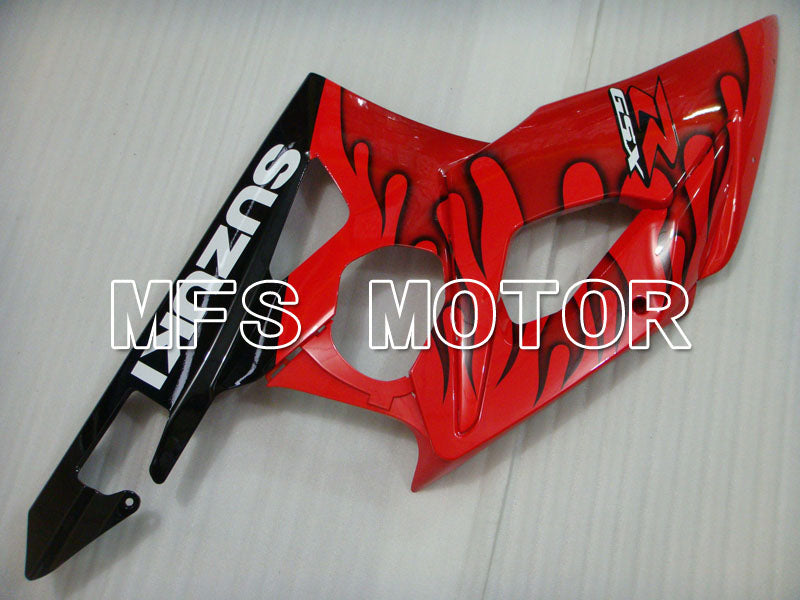 Suzuki GSXR1000 2005-2006 Injection ABS Fairing - Flame - Black Red - MFS2626