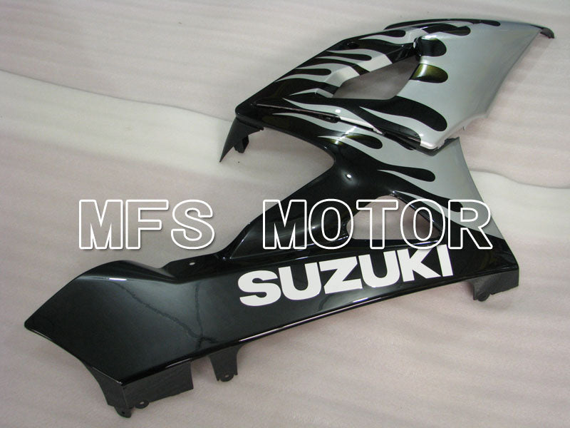 Suzuki GSXR1000 2005-2006 Injection ABS Fairing - Flame - Black Silver - MFS2627
