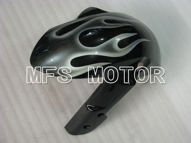 Suzuki GSXR1000 2005-2006 Injection ABS verkleidung - Flamme - Schwarz Silber - MFS2628