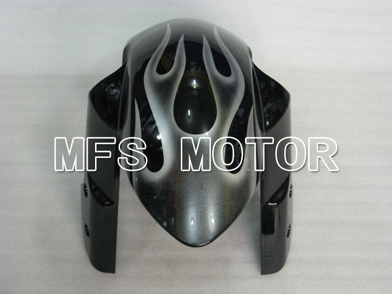 Suzuki GSXR1000 2005-2006 Injection ABS verkleidung - Flamme - Schwarz Silber - MFS2628