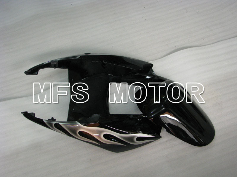 Suzuki GSXR1000 2005-2006 Injection ABS verkleidung - Flamme - Schwarz Silber - MFS2628